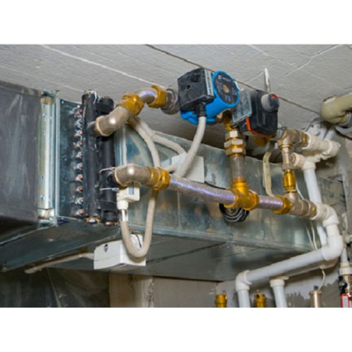 Монтаж и сборка узла обвязки для водяного нагревателя